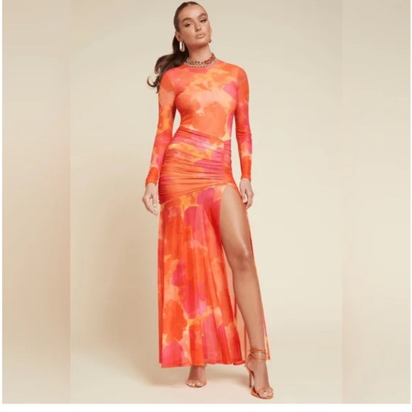 Vibrant Tie-Dye Maxi Dress - Picture 1 of 7